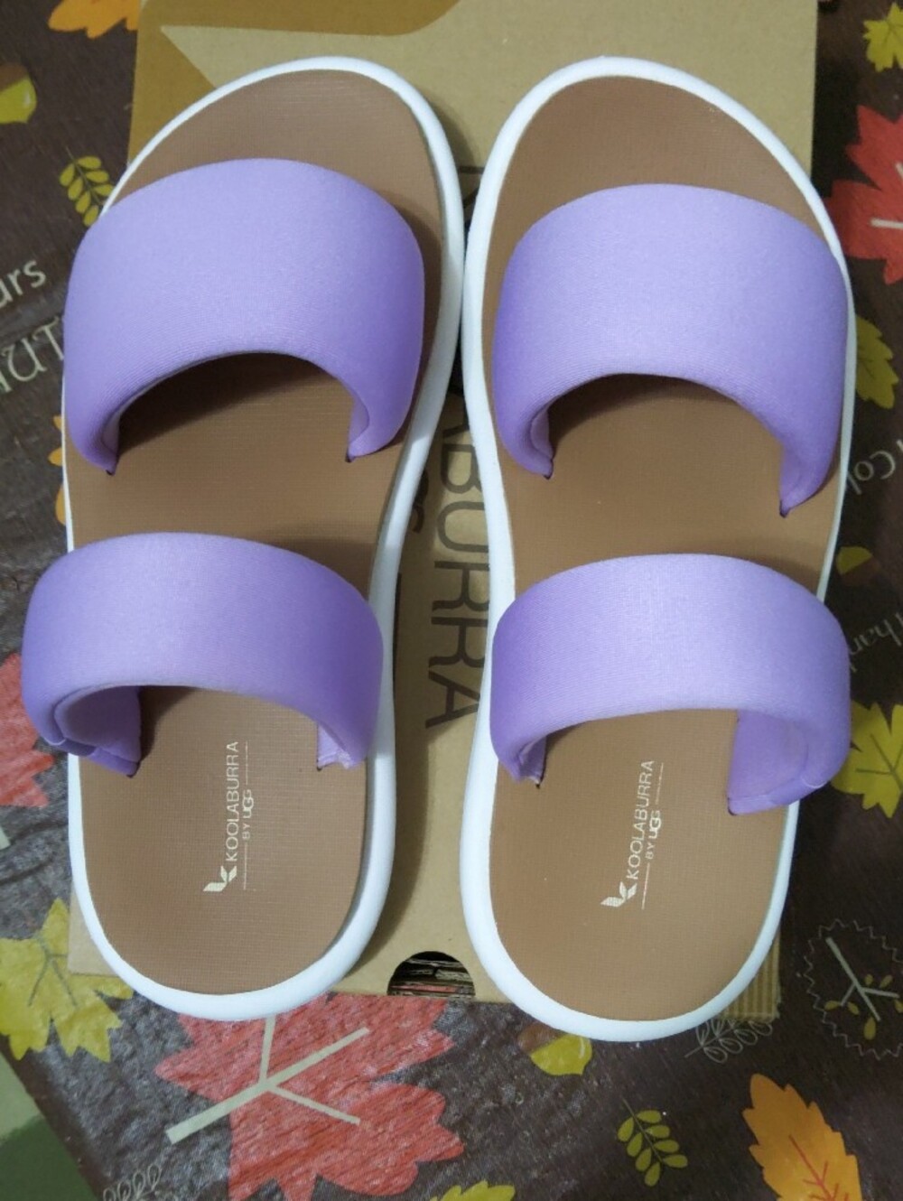 Koolaburra By Ugg Lavender Double-Band Slide Sandals